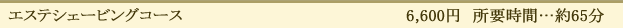 エステシェービングコース