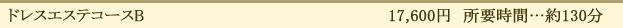 ドレスエステコースB